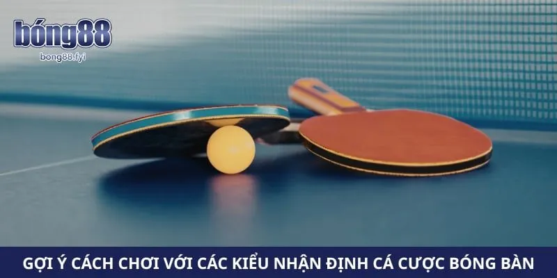 Gợi ý cách chơi với các kiểu nhận định cá cược bóng bàn