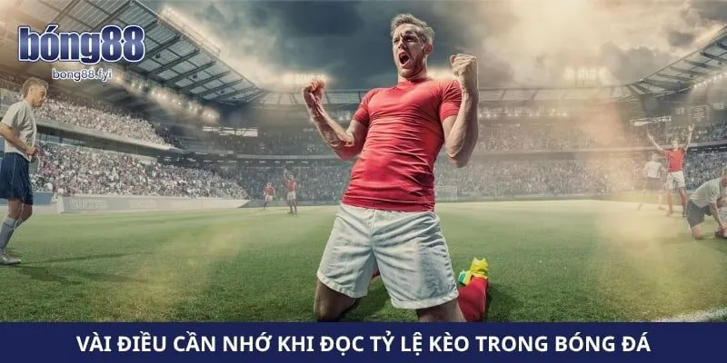Vài điều cần nhớ khi đọc tỷ lệ kèo trong bóng đá